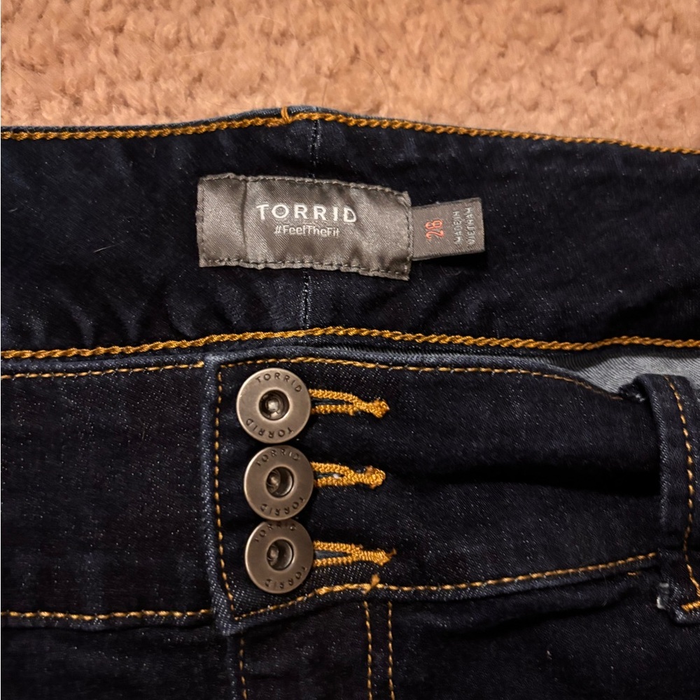 Torrid Bermuda Jean Shorts